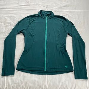 Mountain Hardwear Full-Zip Athletic Top | Emerald Green | Women's Size S